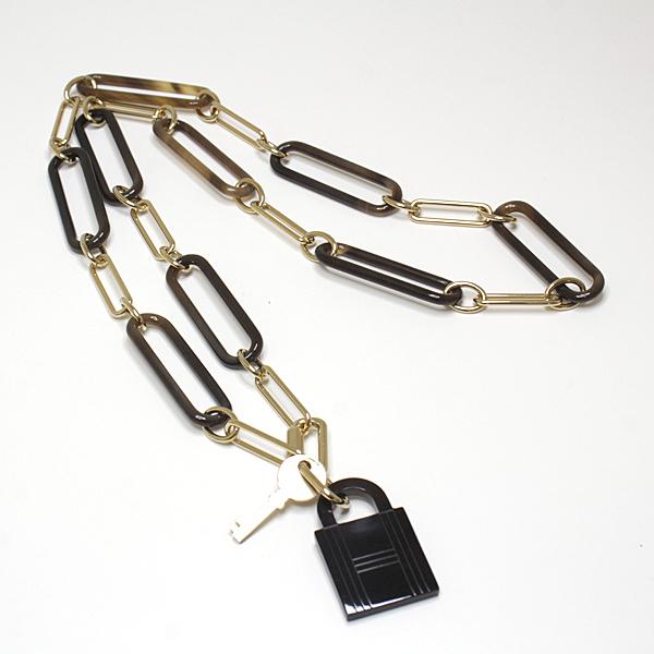 買い誠実 エルメス HERMES ロングネックレス アミュレット