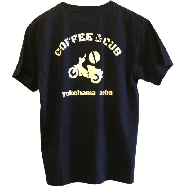 喫茶コカブ オリジナル カブ Tシャツ 全2色 ネイビー ボルドー バイク バイカー ライダース オリジナル プリント Tシャツ ティーシャツ 半袖