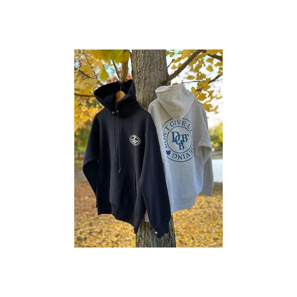 DGBB ORIGINAL HOODIE 12.0オンス ヘヴィーウェイト スウェット プルオーバー パーカー 裏起毛 武井ドンゲバビー DGBB-10（navy /gray ）