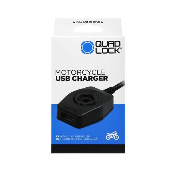 QUAD LOCK クアッドロック QLA-MOT-USB バイク USBチャージャーモーターサイクル用 IP66 防水 防塵 IPX6 マウント バイク用品 オートバイ スクーター