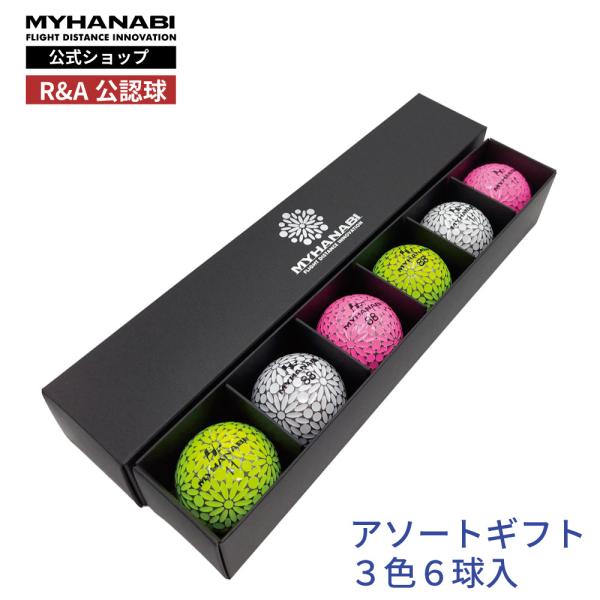 Myhanabi H2 マイハナビ ゴルフボール アソートギフト プレゼント 飛距離アップ 高級 カラーボール コンペ ホールインワン お歳暮 クリスマス バレンタイン Hnb H2 06 Wpy01 アイジーエムオンライン 通販 Yahoo ショッピング
