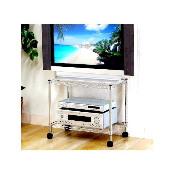 テレビ台 ローボード テレビボード テレビラック TV台 TVラック 収納 キャスター 移動 小型 小さい 幅60 メタル 2段 アイアン TV