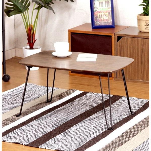 センターテーブル ローテーブル おしゃれ 北欧 木製テーブル 安い 一人暮らし 折りたたみ ダークブラウン 茶色 リビングテーブル Kag 家具 インテリア通販アットカグ 通販 Yahoo ショッピング