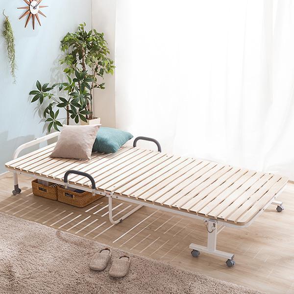 ベッド シングル ベット ベッドフレーム 一人暮らし 折りたたみ すのこ