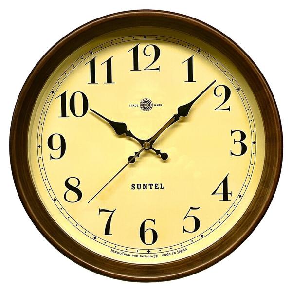 円型掛け時計 掛け時計 28.5cm 日本製 静音 電波時計 壁掛け 時計 かけ時計 電波
