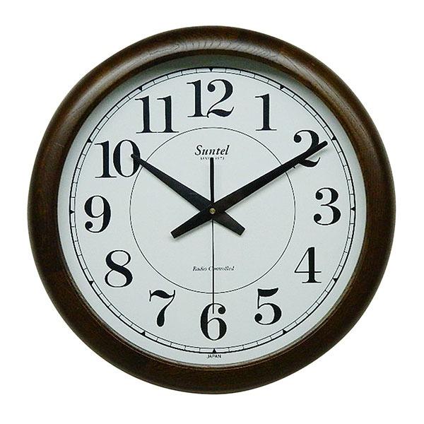 掛け時計 40cm 日本製 静音 クオーツ 壁掛け 時計 かけ時計 非電波 非