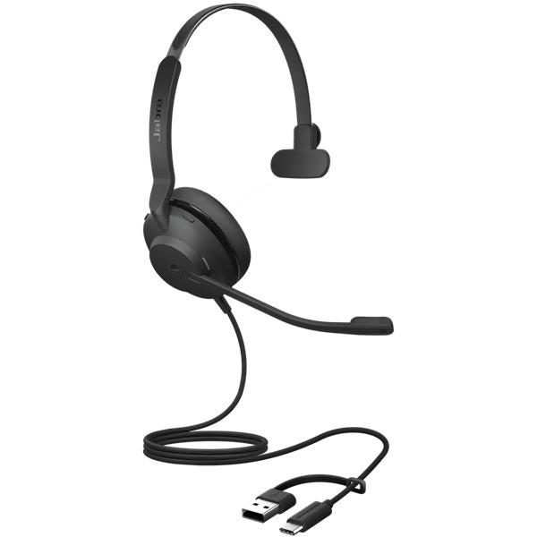 GNオーディオ Jabra USBヘッドセット USB-C/A 片耳 MS認定「Evolve2 30 SE MS Mono USB C/A」 23189-899-779