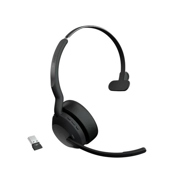 GNオーディオ Jabra 無線ヘッドセット USB-A 片耳 UC認定「Evolve2 55 Link380a/390a UC Mono」 25599-889-999