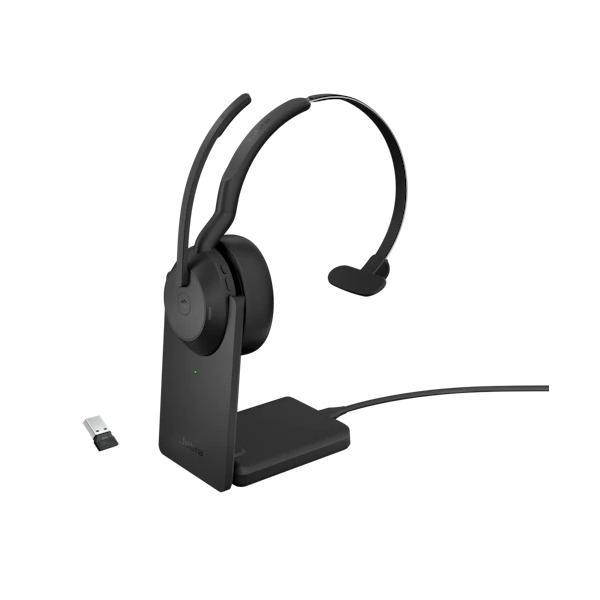 Evolve GNオーディオ Jabra 無線ヘッドセット USB-A 片耳 MS認定 充電