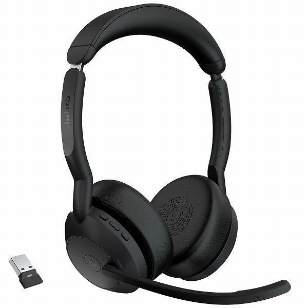 GNオーディオ Jabra 無線ヘッドセット USB-A 両耳 MS認定「Evolve2 55 Link380a/390a MS Stereo 」 25599-999-999