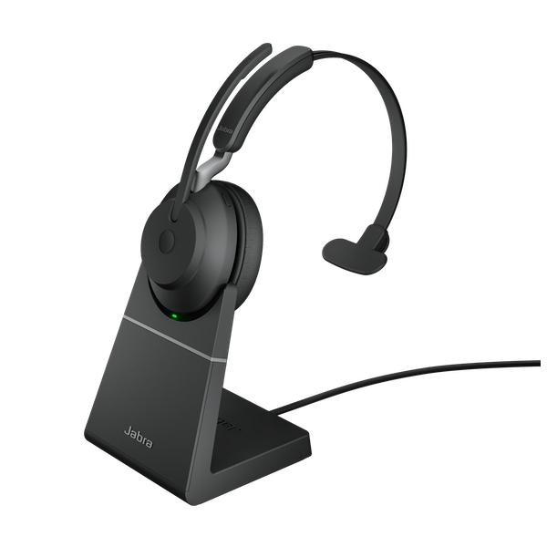 GN�I�[�f�B�I Jabra EVOLVE2 65 UC Mono USB-A/Bluetooth ���C�����X�w�b�h�Z�b�g Stand Black 26599-889-989