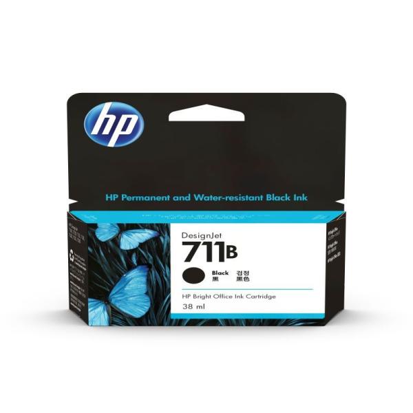 HP 711B ブラック 純正 未使用 2個セット 大容量 日本HP HP 純正 HP 711Bインクカートリッジ ブラック38ml 3WX00A : か