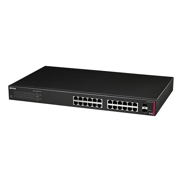 バッファロー BS-GS2124P 法人向け レイヤー2 Giga PoE スマート 