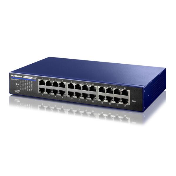 新品 I-ODATA インテリジェントスイッチ BSH-G24MB 24ポート I-O DATA（アイ・オー・データ機器） アイ・オー・データ BSH-G24MB