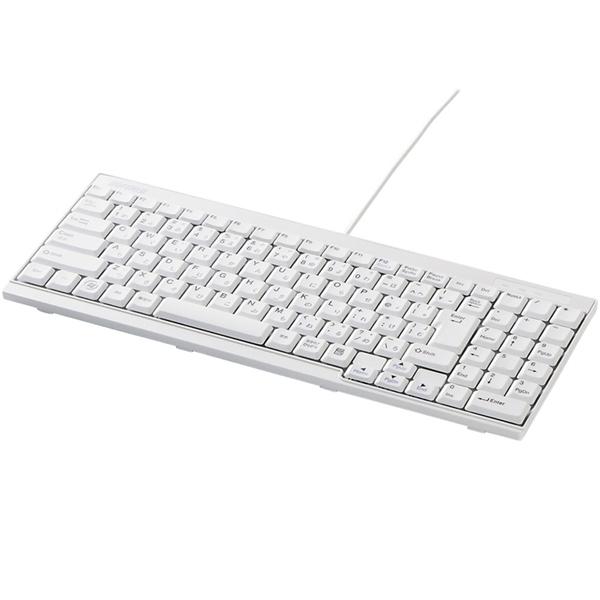 �o�b�t�@���[ USB�ڑ� �L���X�����L�[�{�[�h �z���C�g BSKBU14WH