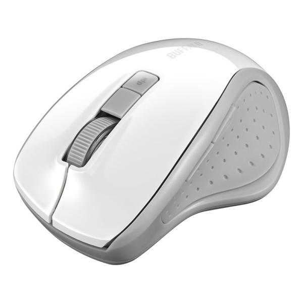 �o�b�t�@���[ 5�{�^�� Bluetooth5.0 BlueLED �}�E�X �z���C�g  BSMBB300WH
