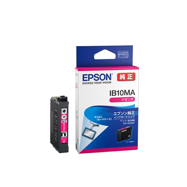エプソン 純正 インクジェットプリンター用 インクカートリッジ/カードケース（マゼンタ） IB10MA