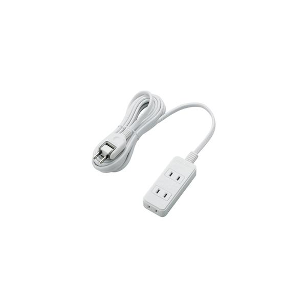 他サイト： エレコム 電源タップ/スイングプラグ/3個口/3m/ホワイト T-S02-2330WHの商品画像