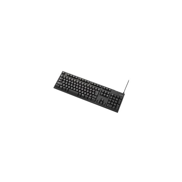 エレコム メンブレン式キーボード/108キー/USB/Lサイズ/1000万回高耐久/ブラック TK-FCM062BK
