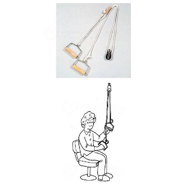 [Release date: December 28, 2023]滑車を天井の鴨居などに取り付けて上肢の訓練をします。※立ち上がりや起き上がりの補助に使用しないで下さい。規格1個規格詳細○サイズ：ロープ長2m○重量380g