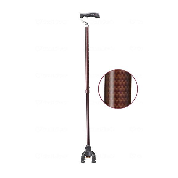 基盤がコンパクトで見た目は1本杖のような前後可動固定、切替可能な4点杖。斜めに杖をついても前後に可動するので地面に密着しながら、より安定した歩行ができます。材質○グリップ：TPR○本体支柱：アルミニウム○先ゴム：PP＋GF＋ゴム規格詳細○寸...