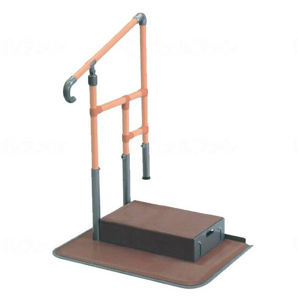 あがりかまち用たちあっぷステップ台付片手 CKE-02MB 矢崎化工 完成品