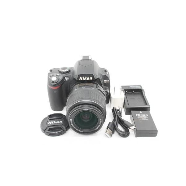 Nikon デジタル一眼レフカメラ D40 レンズキット ブラック D40BLK