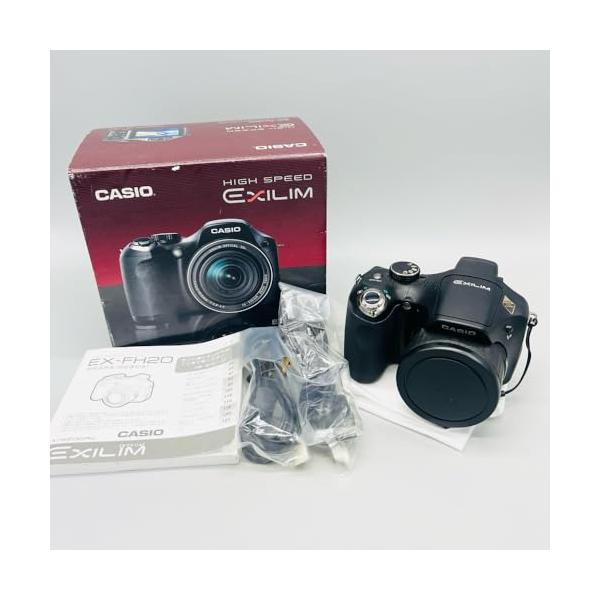CASIO デジタルカメラ HIGH SPEED EXILIM EX-FH20 900万画素 光学20倍ズーム 超高速連写 EX-FH20BK