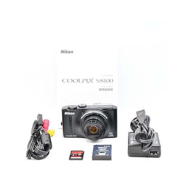 Nikon デジタルカメラ COOLPIX S8100 ノーブルブラック S8100BK 1210万画素 光学10倍ズーム 広角30mm 3.0型液晶