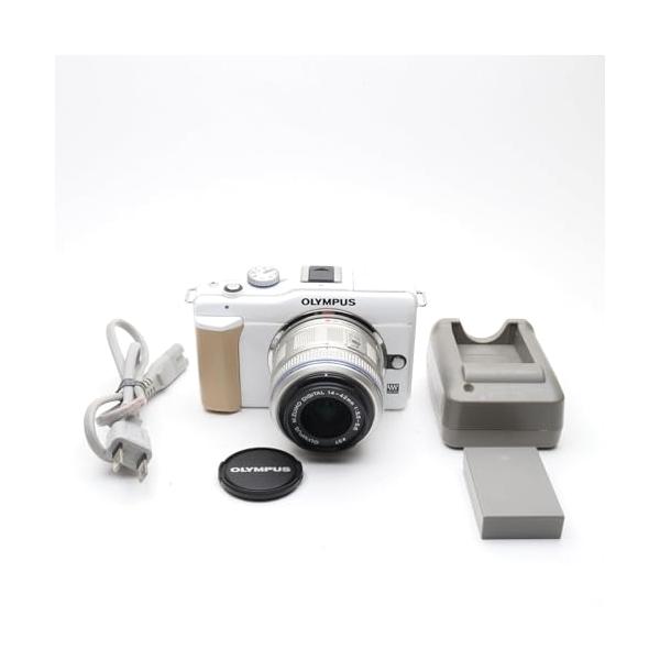 OLYMPUS ミラーレス一眼 E-PL1s レンズキット ホワイト E-PL1s LKIT WHT