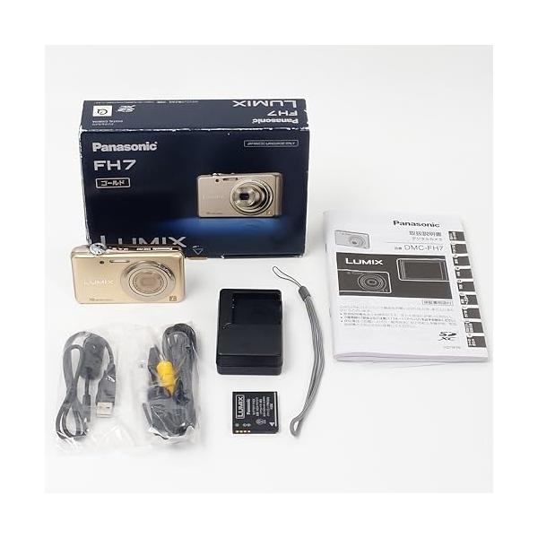 パナソニック デジタルカメラ ルミックス シャインゴールド DMC-FH7-N