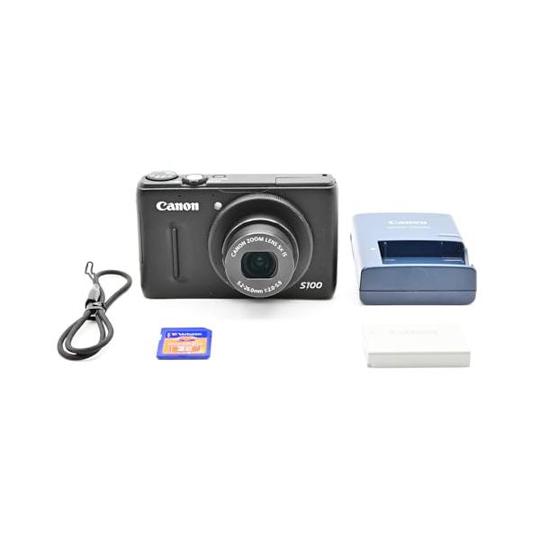 Canon デジタルカメラ PowerShot S100 ブラック PSS100(BK) 1210万画素 広角24mm 光学5倍ズーム 3.0型TFT