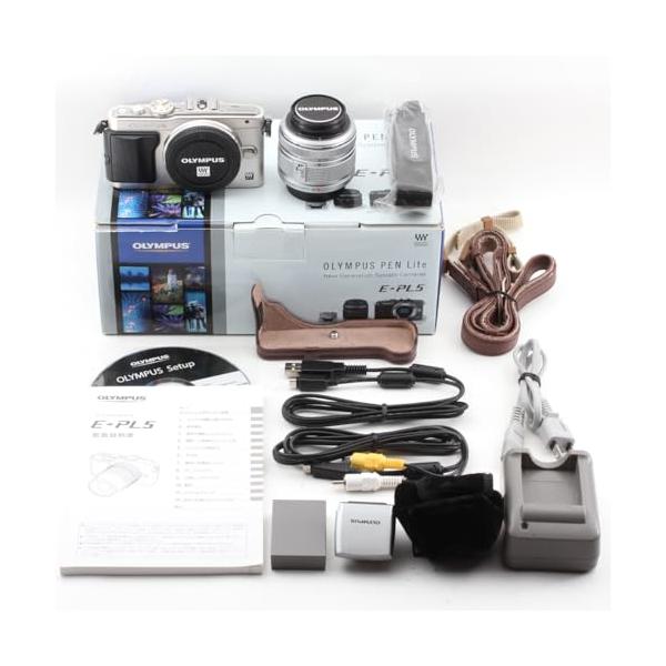 OLYMPUS ミラーレス一眼 PEN Lite E-PL5 レンズキット シルバー E-PL5 LKIT SLV