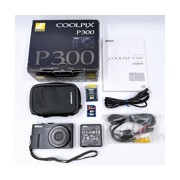 NikonデジタルカメラCOOLPIX P300 ブラックP300 1220万画素 裏面照射CMOS 広角24mm 光学4.2倍 F1.8レンズ フル
