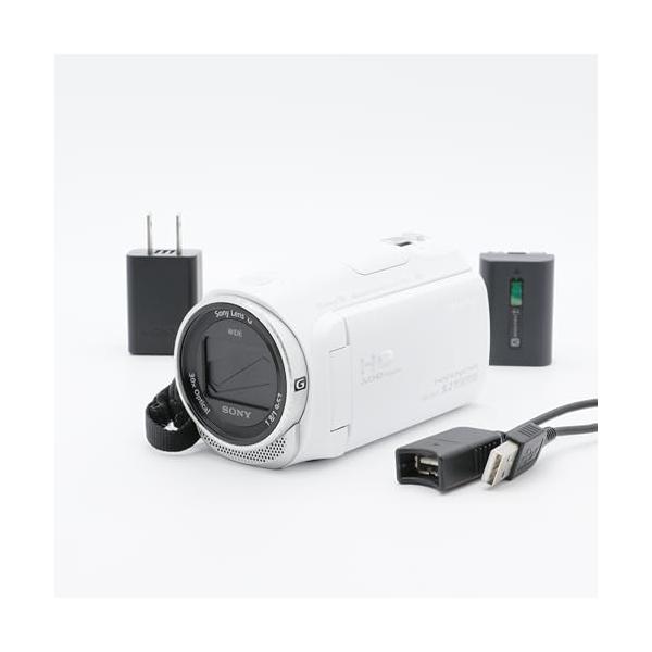 SONY HDビデオカメラ Handycam HDR-CX670 ホワイト 光学30倍 HDR-CX...