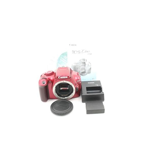 Canon デジタル一眼レフカメラ EOS Kiss X50 ボディ レッド KISSX50RE-BODY