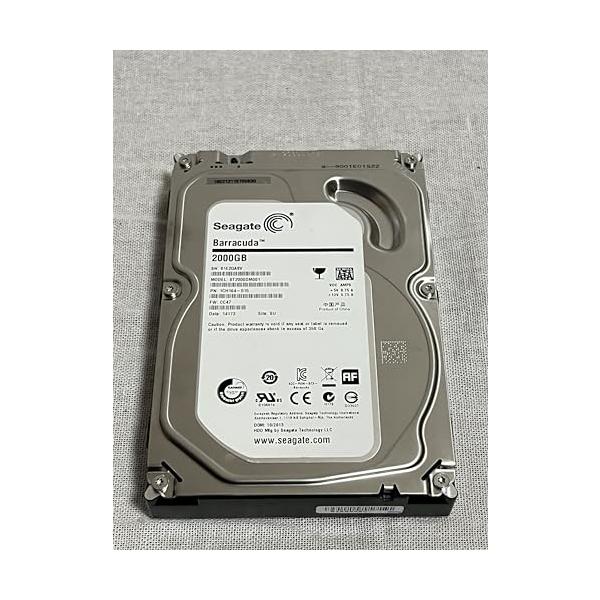 Seagate 3.5inch 内蔵ハードディスク 2.0TB 7200rpm 64MBキャッシュ SATA3.0 ST2000DM001