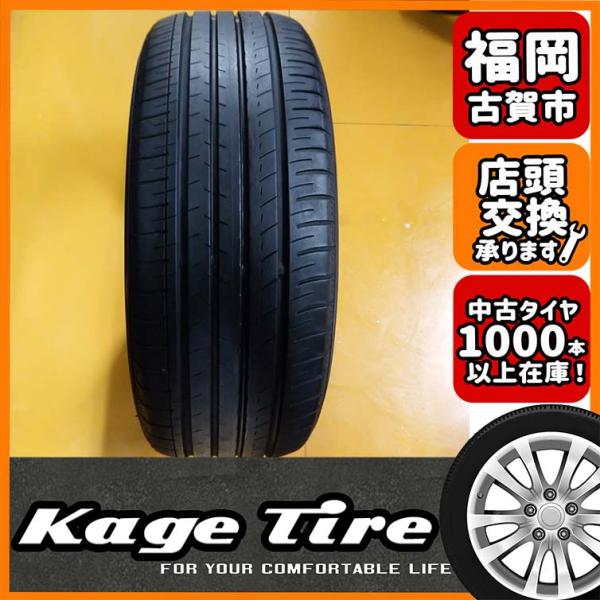 N-1249【中古タイヤ】205/55R16 YOKOHAMA BluEarth GT AE51 7分山×1本