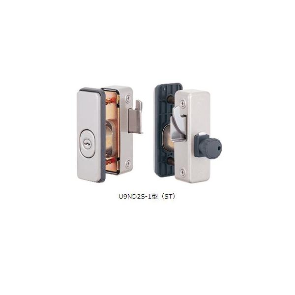 MIWA U9 ND2S-1 扉厚26〜37ｍｍ 狭框ドア 面付補助錠 シルバー