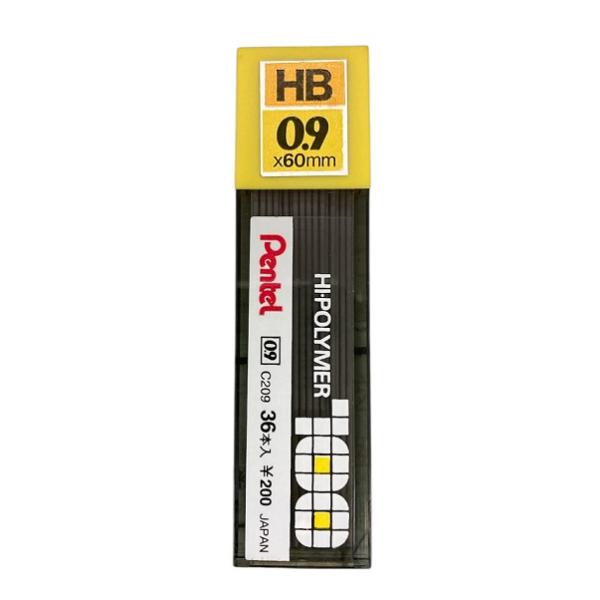 ぺんてる（Pentel） シャープ芯 ハイポリマー100 C209 HB 0.9mm 36本
