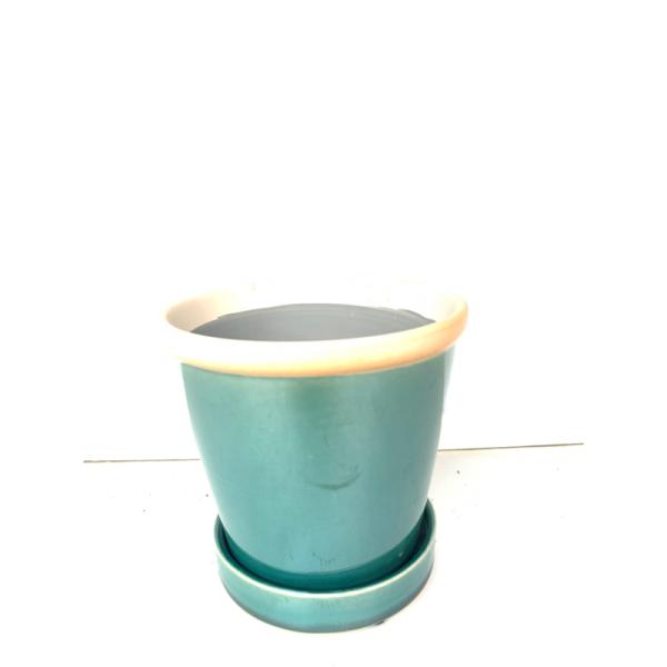 ベゴニアにも相応しい陶器鉢　４号サイズベゴニアの苗10.5cmポットがすっぽり収まる丁度良いサイズサイズは直径12センチなので、直接の植え込みなどベゴニアの植え替えにおすすめ！爽やかなエメラルドカラーがガーデンやお部屋に馴染み、大変リフレッ...