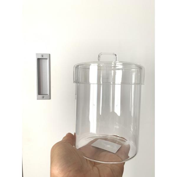 ミニテラリウム用のガラス容器　華奢で可愛い取っ手付きsize直径10cm×高さ12cm