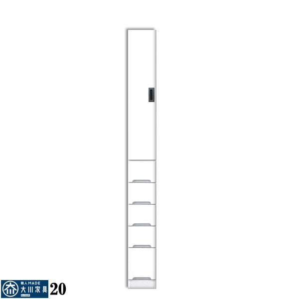 スリム スリム収納 すきま収納 食器棚 ランドリー収納 幅 幅cm 隙間収納 キッチンボード 箱組 開き戸 左右開き対応 日本製 ホワイト エナメル塗装 大川家具 Ic 0140 大川家具matsumoto 通販 Yahoo ショッピング