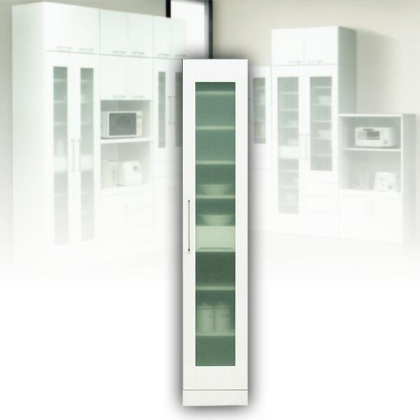 エナメルホワイト スリムタイプ食器棚 【公式通販】