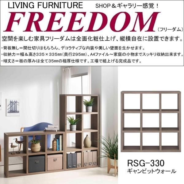 フナモコ（FUNAMOCO） 両面シェルフ フリーダム RSG-330 間仕切り