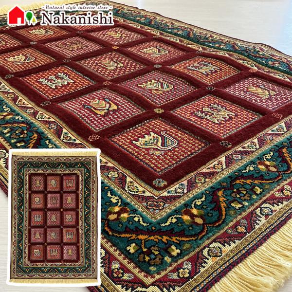 【ペルシャ絨毯 キリム シルジャン 玄関マット 約83.5×121cm】GABBEH・ギャッペ(ギャべ)・イラン製・玄関マット・カーペット・ラグ・絨毯(じゅうたん)・マルチ