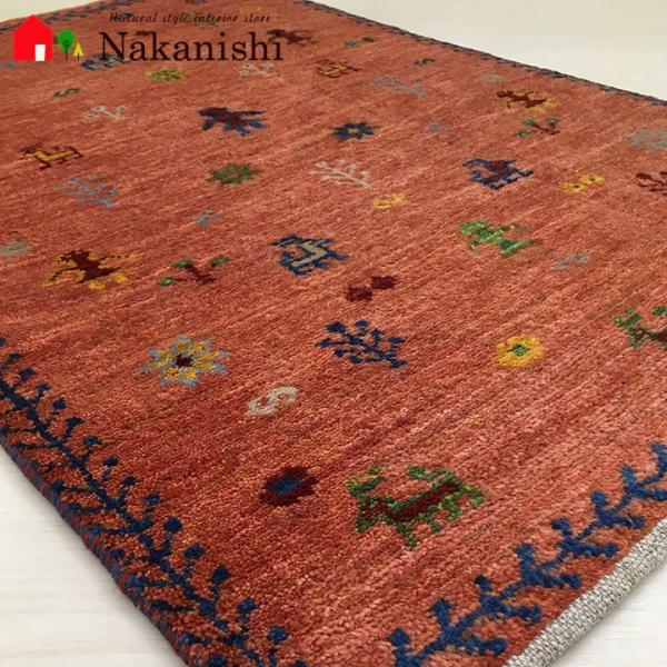 ギャッベ 玄関マット 約66×100cm Flamingo】GABBEH・ギャッペ(ギャべ