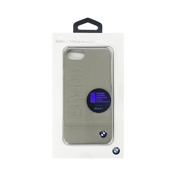 BMW PC Hard Case - Logo Imprint - Genuine Leather - Taupe BMHCP7LLST