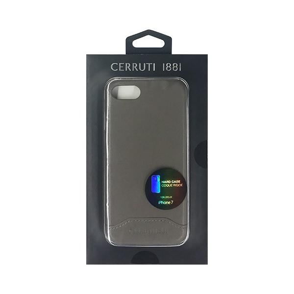 CERRUTI Smooth Split Leather - Hard Case - Taupe  CEHCP7SLTA
