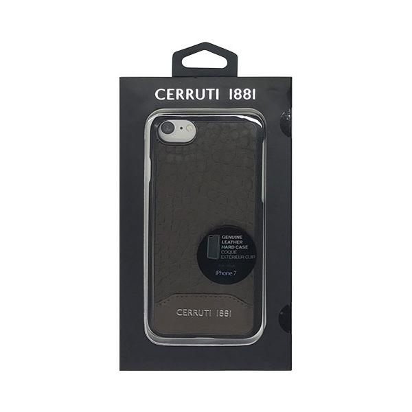 CERRUTI Crocodile Print Leather - Hard Case - Brown CEHCP7MCBR